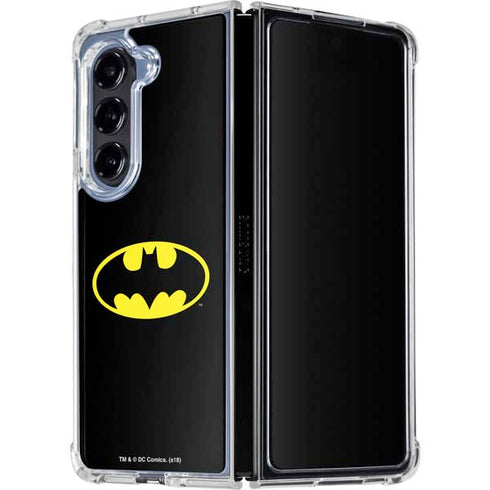DC Comics Batman Movie 1989 Logo Galaxy Z Fold5 5G Clear Case